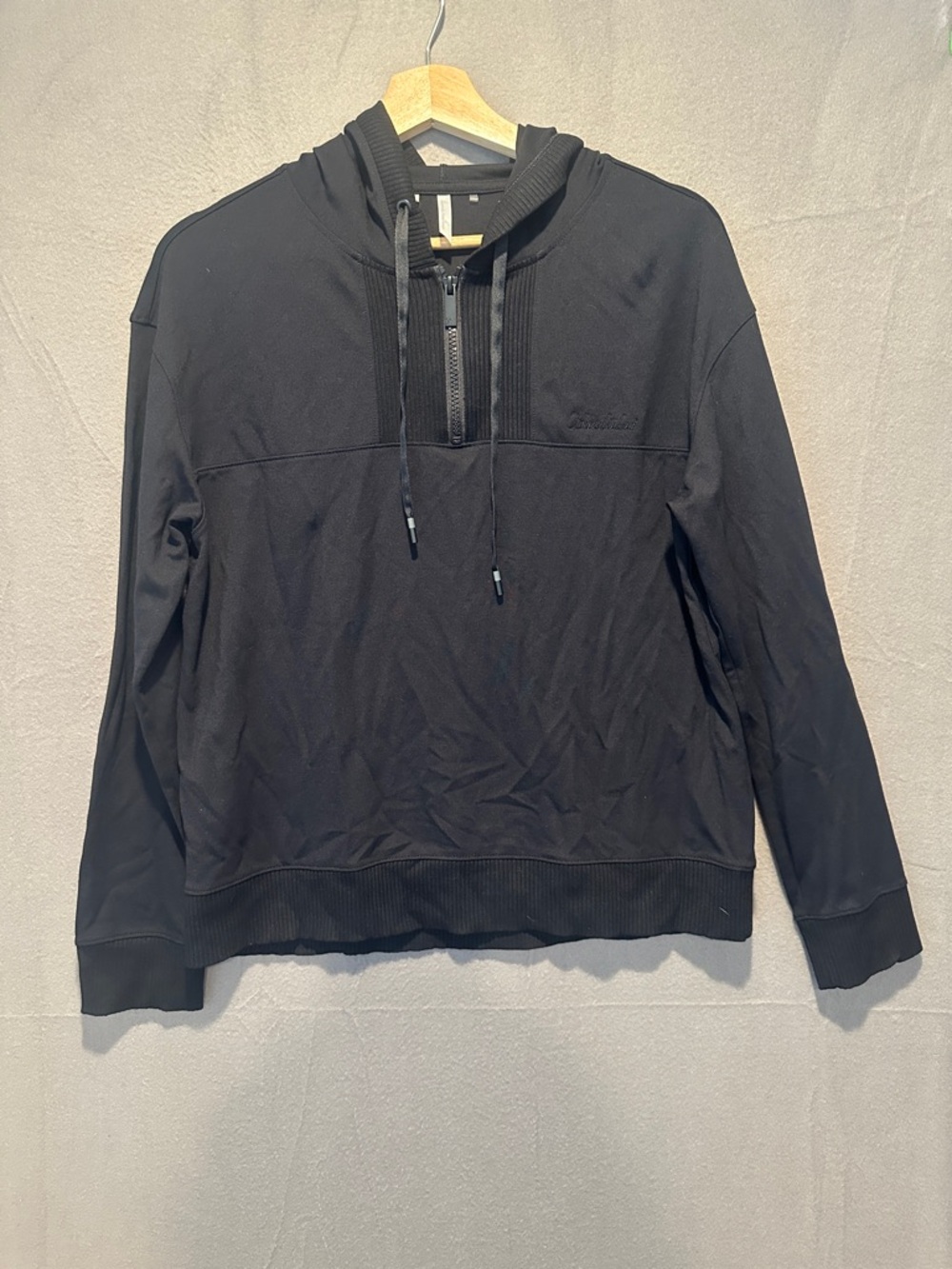 Travis Mathew Black Zip-Up Pullover
